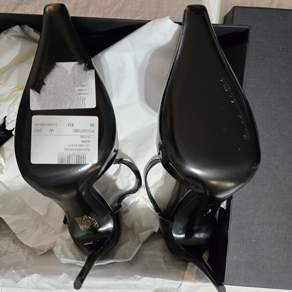 🔥🔥 Dolce & Gabbana Black DG patent leather pumps Size 36 BNWB 🔥🔥 - Picture 9 of 14